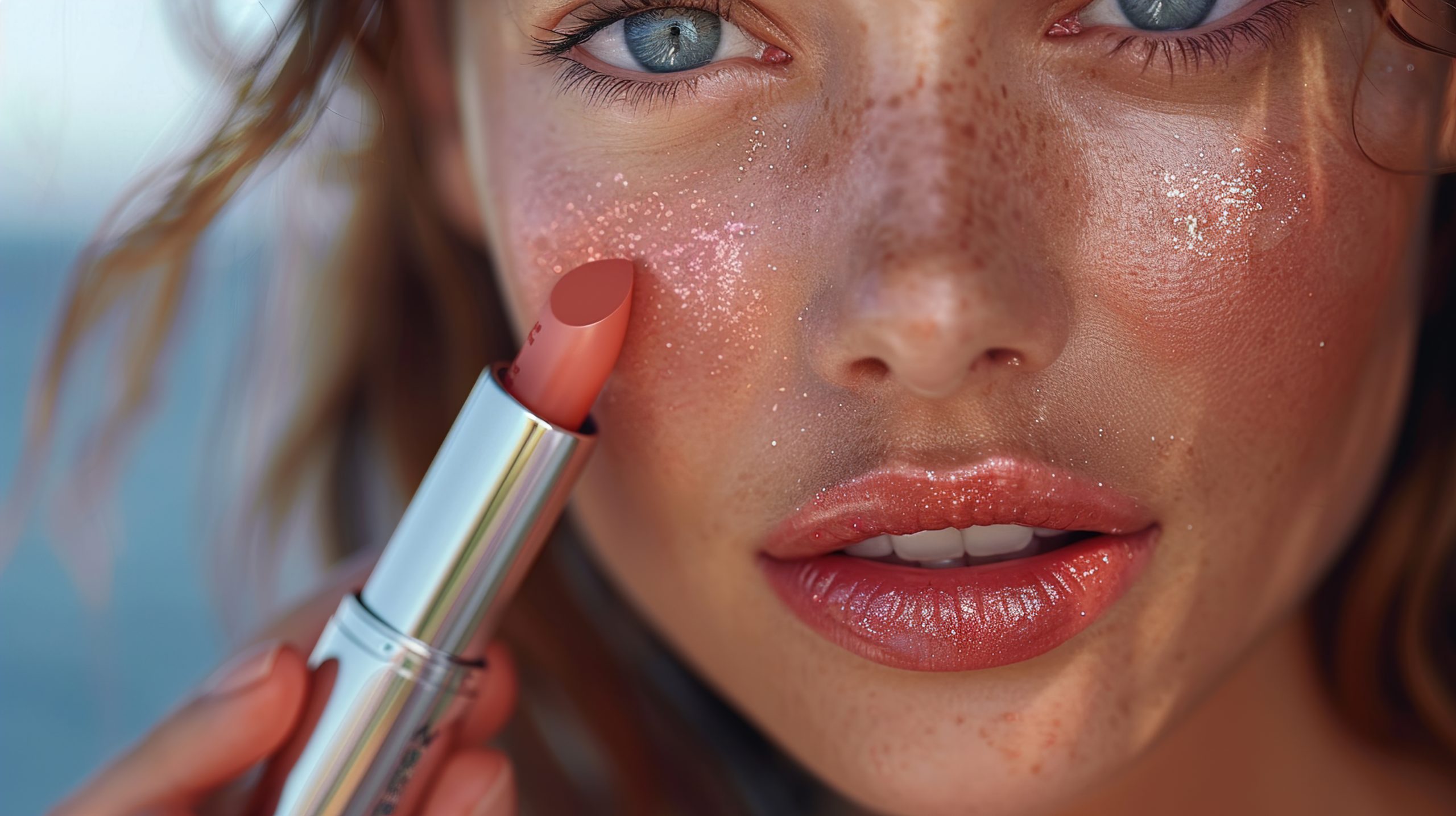Maquillage d'été frais et lumineux résistant à la chaleur